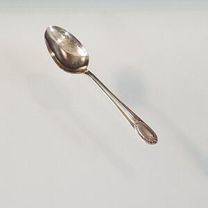 Rogers & Bro 1937 RAPTURE GARLAND Pattern Soup Spoon Reinforced Plate IS